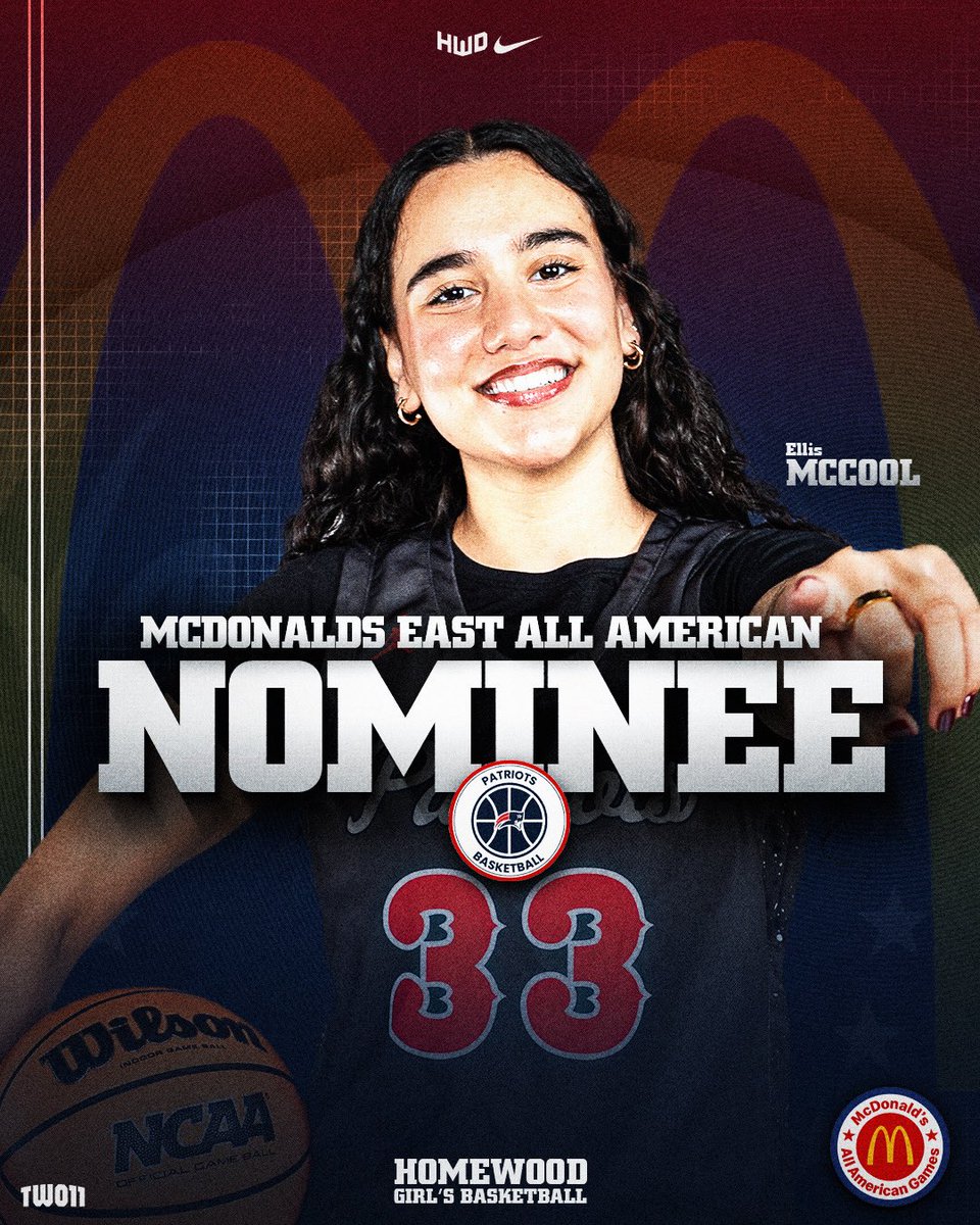 Congratulations to our senior Ellis McCool for being recognized on the national stage. Ellis is a McDonald’s East All-American Nominee!

We are all so proud of you and the work you’ve put in!

<a href="/HWDAthletics/">Homewood Athletics</a>