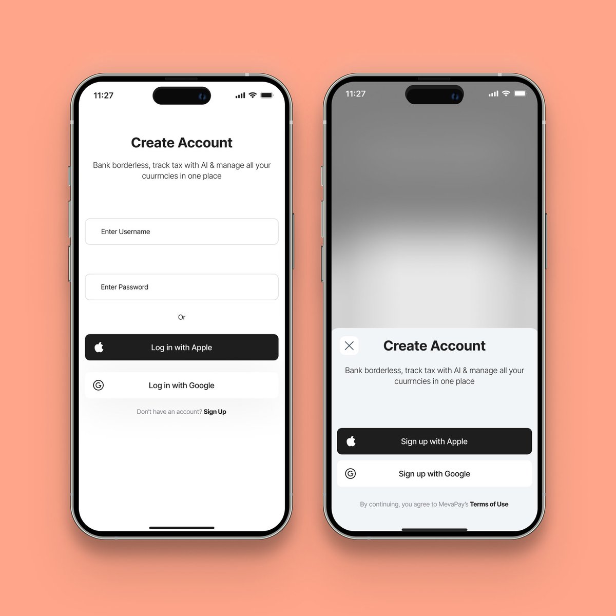 LorrdBadawi's tweet photo. Design is more than just aesthetics; it's about Clarity &amp; reducing frictionWe are testing two different layouts for my upcoming project.
• A: Traditional full screen form
• B: Uses Social Media authentication to fill users info.
What’s your take from a usability perspective? https://t.co/mF1iZaXZu8