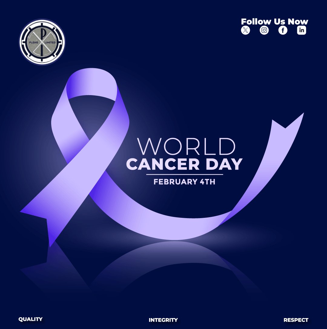 Plengltd's tweet photo. While every cancer journey is unique, we are united in support, understanding, and hope.  #WorldCancerDay #UnitedByUnique #CancerAwareness #PLENGLimited #QualityIntegrityRespect https://t.co/YKe1e5UO25