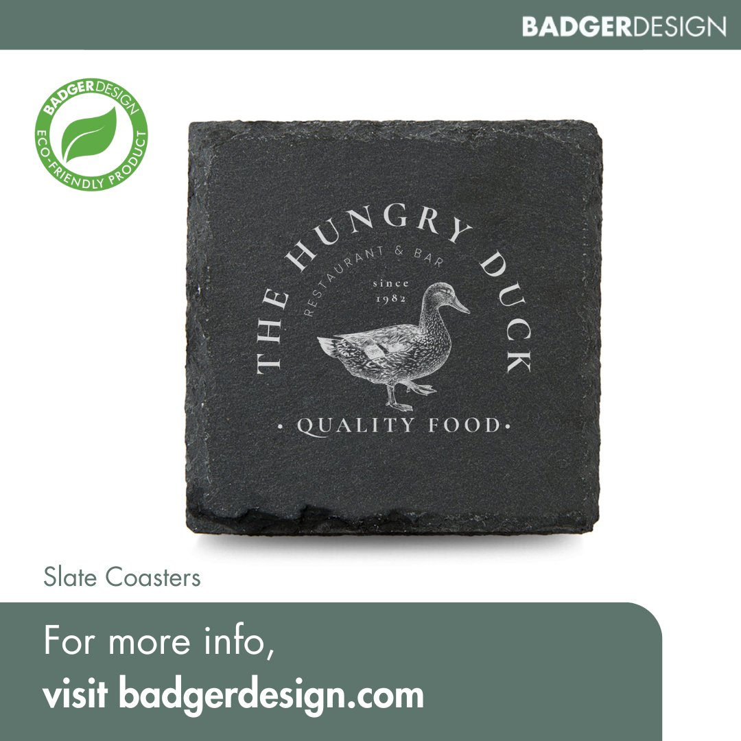 Offer your clients a touch of luxury with our Slate Coasters. Durable, sophisticated, and ready to enhance any brand.

👉 Visit our website or call 01392 662100 for a quote today!

#promotionalmerchandise #promotionalproducts