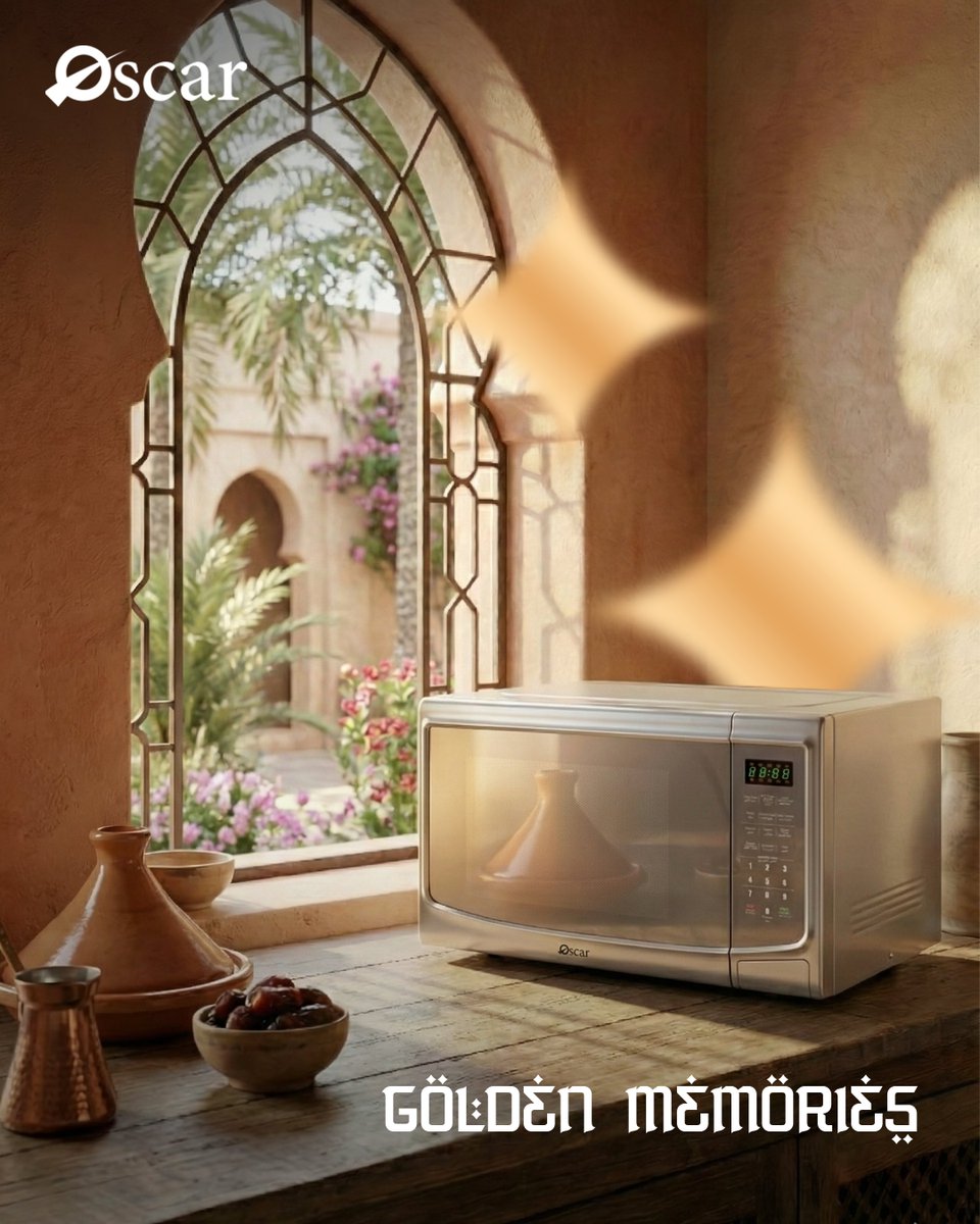 OscarGlobal_org's tweet image. الذكريات الحقيقية لا تُصنع، بل تُخبز.
True memories aren’t made. They’re baked.

#oscar #homeapliances #SmartKitchen #microwave #HealthyCooking #bestchoice #Ramadan2026 #RamadanOffer