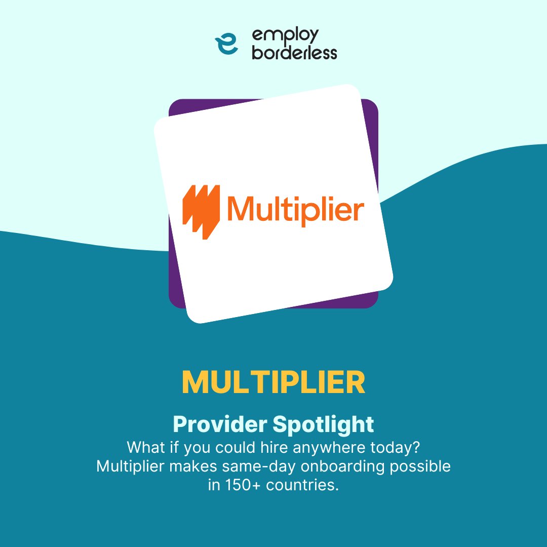 EBorderless's tweet image. What if you could hire globally and onboard the same day?
Multiplier makes it happen:
- 150+ countries
- $400/mo per employee
- Payroll in 120+ currencies
- No setup fees

Full review: employborderless.com/review/multipl…

#EOR #GlobalHiring #EmployBorderless