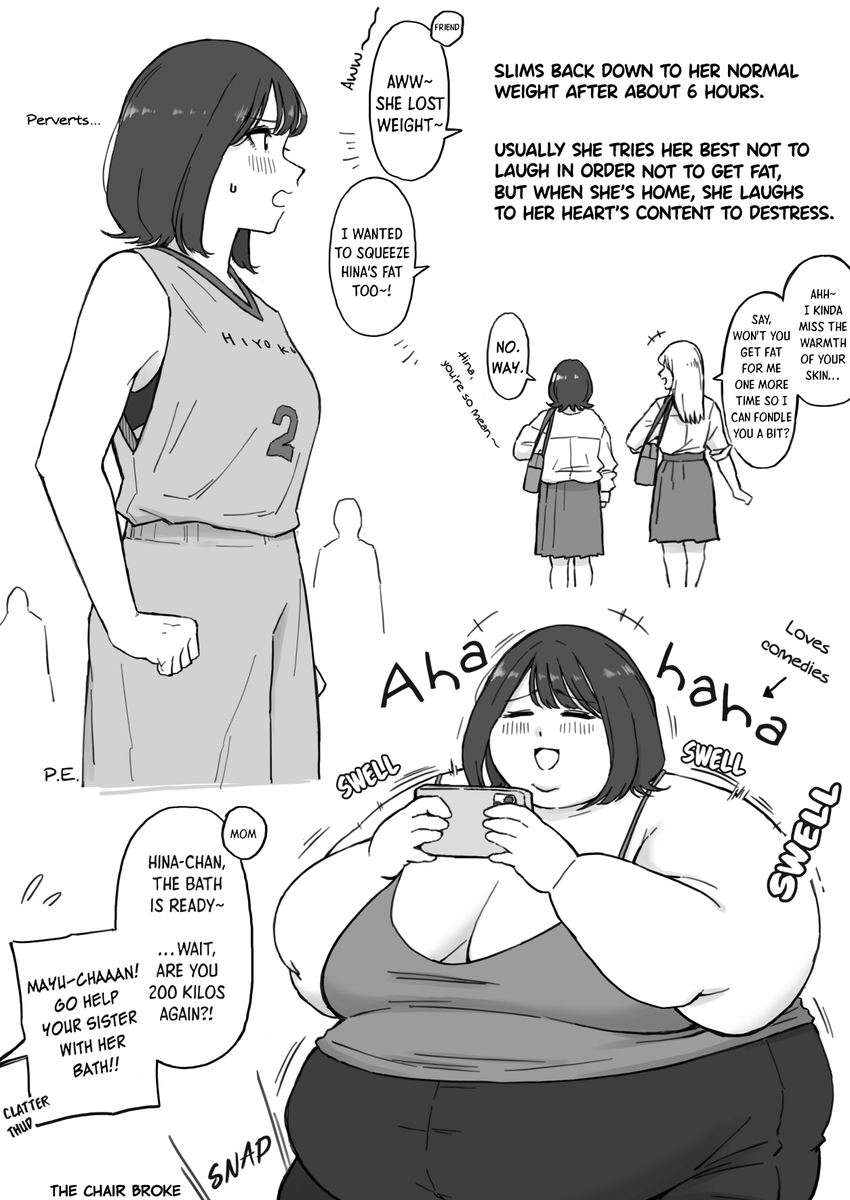 doomedxily's tweet photo. I made an English translation of this short by Rin!

"A girl who gets fat when she laughs" https://t.co/2oxtbJ7ETJ