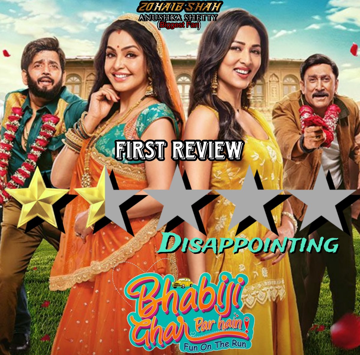 #BGPHFirstReview 1.5/5⭐
𝗗𝗶𝘀𝗮𝗽𝗽𝗼𝗶𝗻𝘁𝗶𝗻𝗴

"All-time Big Fan of this Serial but, without 2 OG Bhabies (Saumya &amp; Shilpa)... this Movie is nothing except Disappointment."

#BhabijiGharParHain (#BGPHReview)
#AasifSheikh, #RohitashvGour &amp; #RaviKishan...