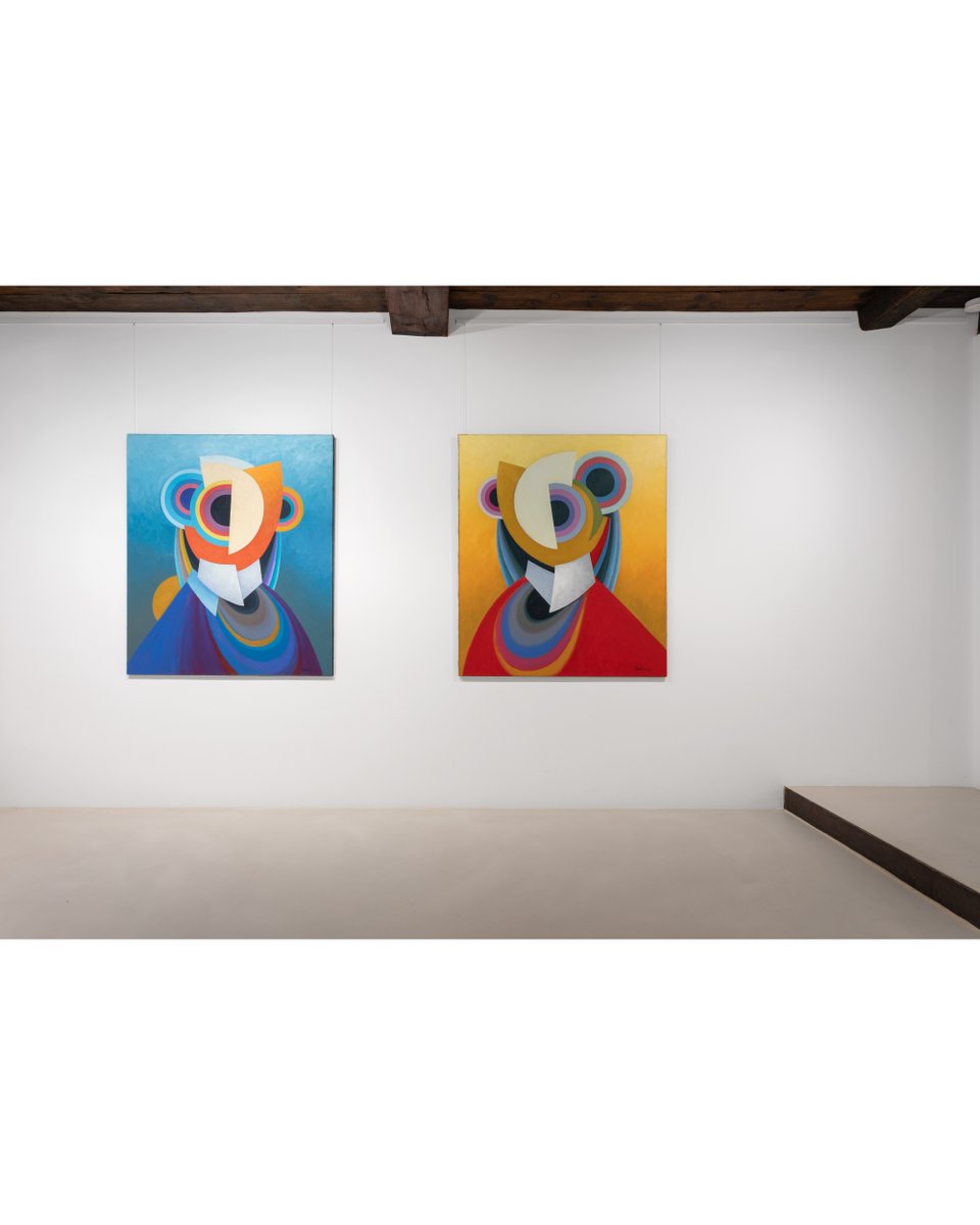 CanBoniGallery's tweet photo. Víctor Popov fragmenta rostros y explora identidades con geometría y color intenso. Inspirado en George Condo, sus obras dialogan cromáticamente, mostrando dualidad, introspección y construcciones mentales abiertas a múltiples lecturas. https://t.co/46MZJNxzzz