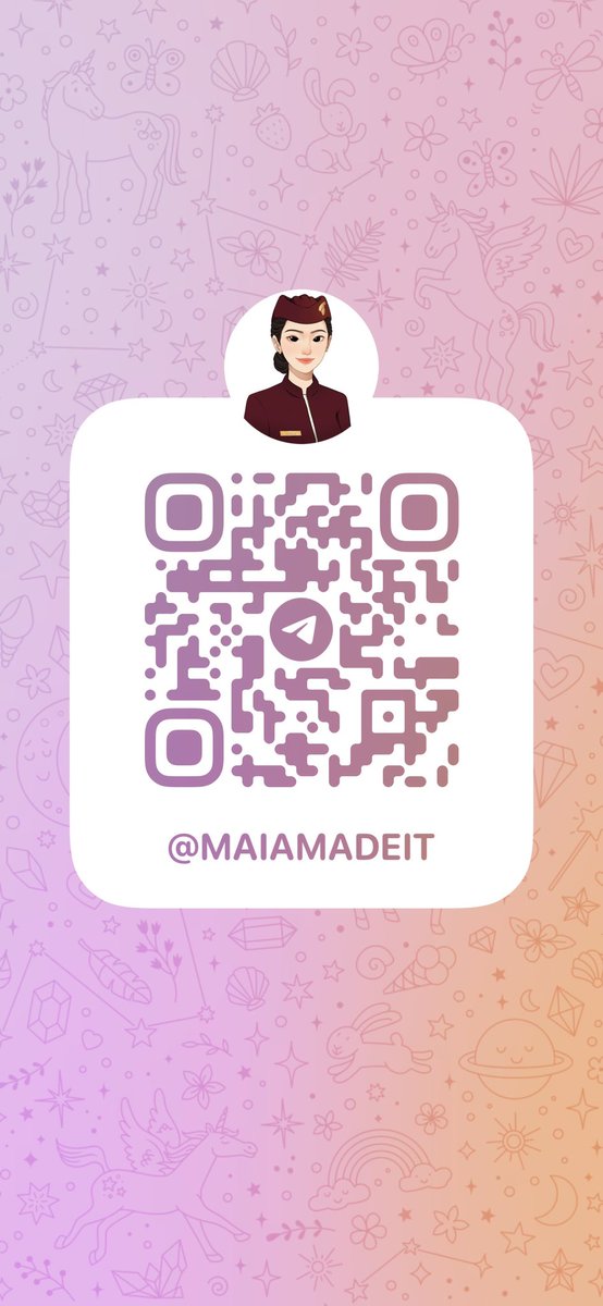 In case I’m unable to respond here right away, feel free to message me on Telegram for a faster reply. You can scan the QR code below or simply search "<a href="/maiamadeit/">⟢ MAIA OPEN ACADEMIC COMMISSION RESEARCH THESIS✍🏻</a>." 📨

Thank you and looking forward to working with you. 🤗