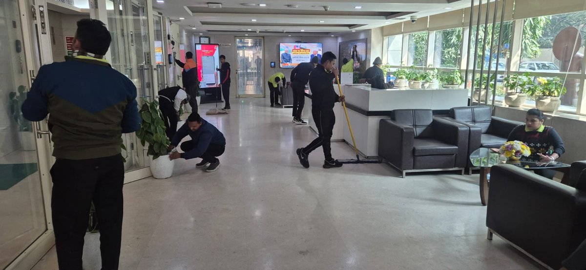 UIDAI's tweet image. We are celebrating ‘Swachhata Pakhwada’ from 1st February to 15th February 2026 at #UIDAI HO. Observing #cleanliness is a way of life, not just a campaign. Let's pledge to keep our surroundings clean.
#SwachhataPakhwada2026 #EkKadamSwachhataKiOr #Aadhaar