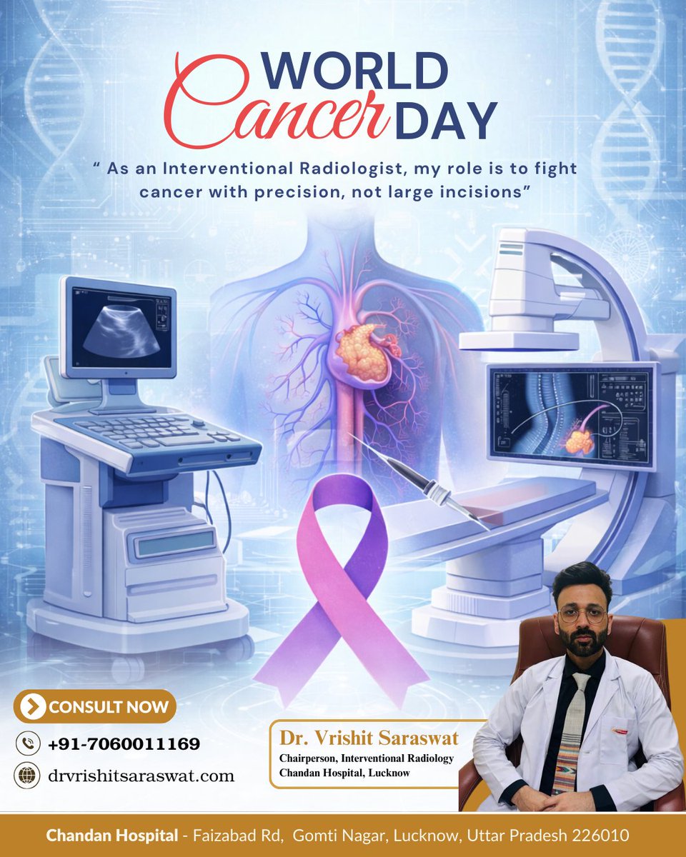 drvrishit's tweet photo. “Interventional Radiology plays a vital role in cancer care by offering targeted, minimally invasive treatment with faster recovery.”
#CancerCare #InterventionalRadiology #MinimallyInvasive #ModernMedicine #CancerAwareness #HopeThroughScience https://t.co/xG6jETatrS