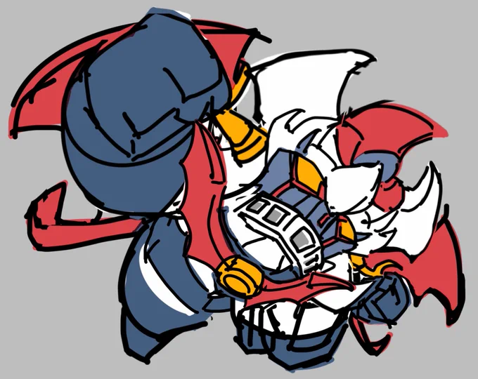 カイザーのラフ! 良い感じの躍動感。 #マジンカイザー
