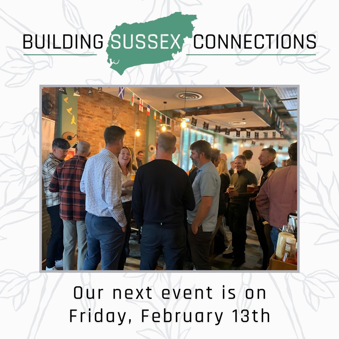 Welcome back to a new year of Building Sussex Connections!

We are excited to reconnect with everyone again at our next event on Friday 13th Feb.

For further info and to be added to our guestlist, please RSVP to info@buildingsussexconnections.co.uk

<a href="/Bakerwell_Ltd/">Bakerwell</a> <a href="/SEACompliance/">SEACompliance</a>