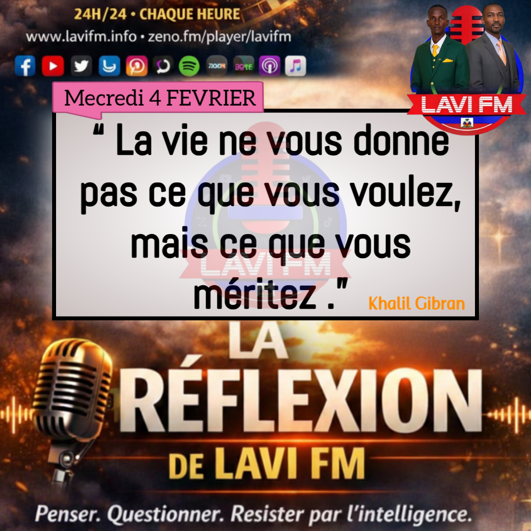 LA RÉFLEXION DE LAVI FM