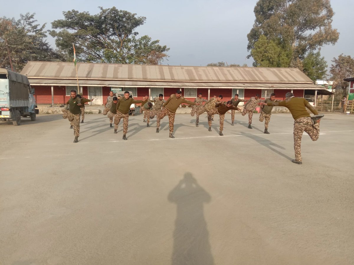 Crpf32's tweet photo. Morning activities - 32 Bn #CRPF
: No workout is ever wasted. Even on your hardest days, moving your body brings progress, healing & growth. 🔥 #NeverSkip https://t.co/OZCC5Jc8LU