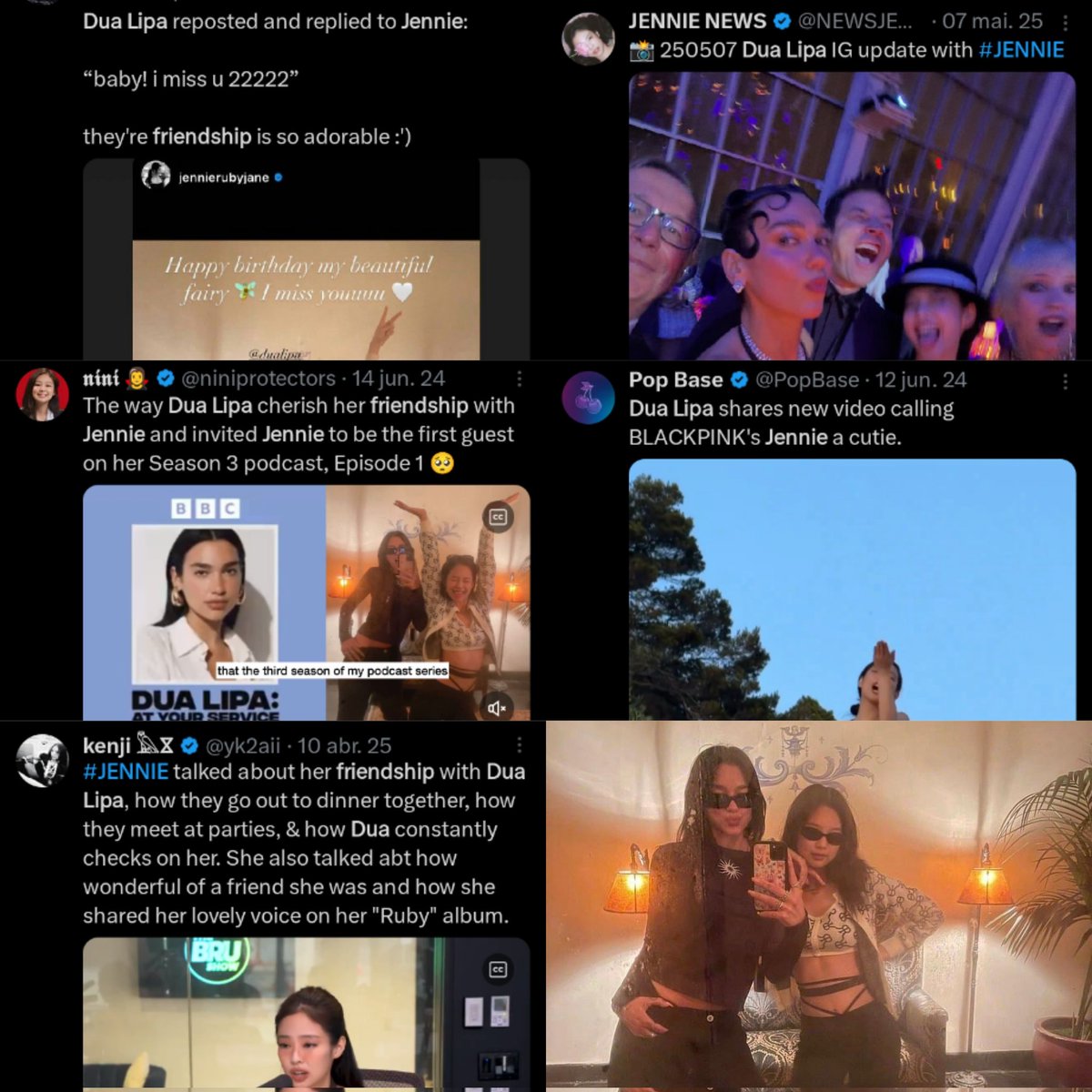 one thing I'm proud abt Jennie: she's a natural, she creates genuine friendships with her collaborators, they know her and want to work with her, they praise her BEFORE and AFTER her collabs, I mean, you'll never see her running to a taxi after them, she meets them at the studio.