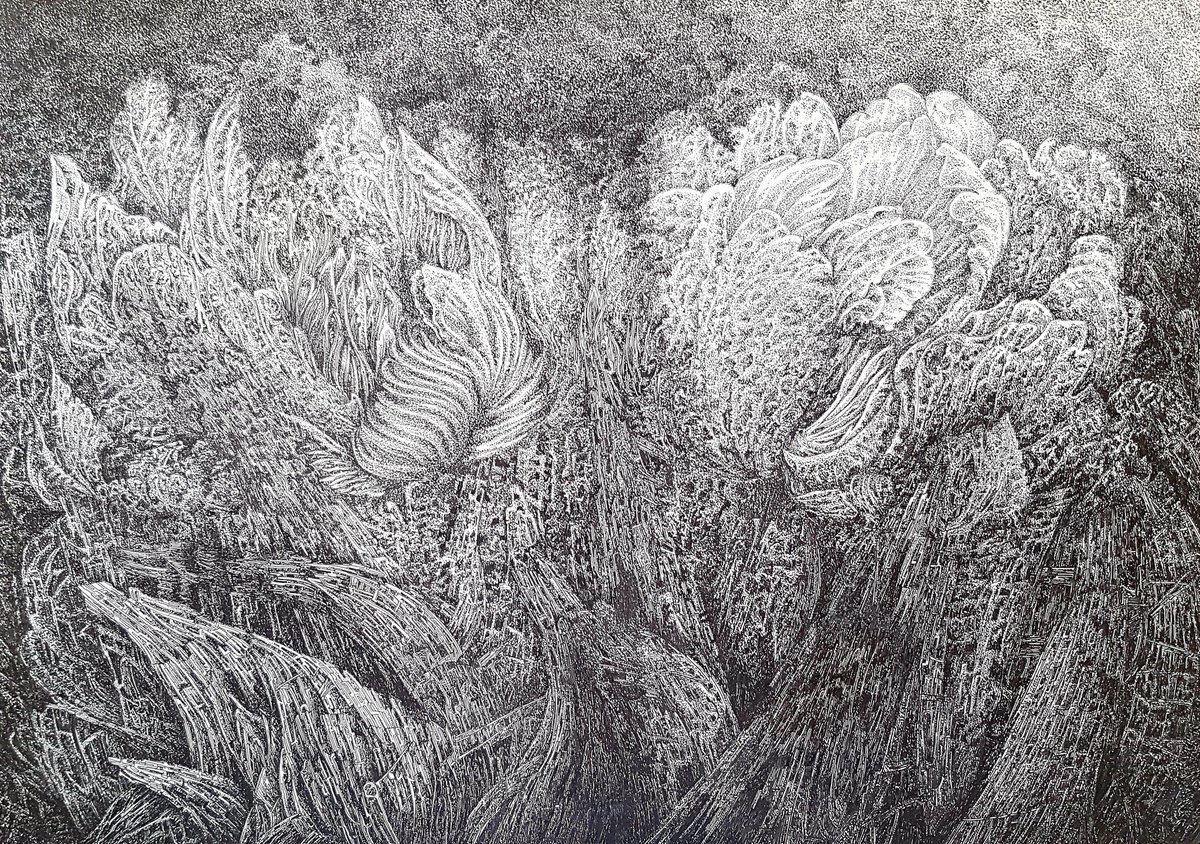 ArtemDi3's tweet photo. Gm fam☕️🤍
All the beauty of art is that I have power over my creation. I destroyed the previous painting and gave birth to a new one from it. Instead of flowers there is now a turbulent flowering of life.
#art #artist #creativeprocess https://t.co/utoyUPvuaO