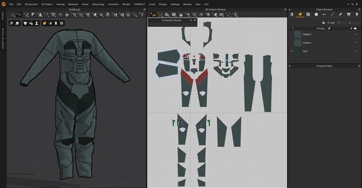 Just found this old Dune project that I started working on last year and never finished 😅

Maybe it's time to take care of it ?👨‍💻

#marvelousdesigner