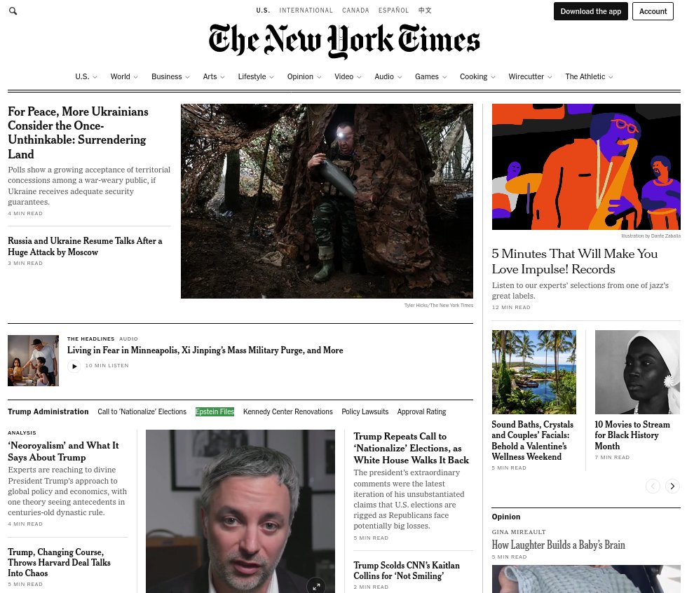 Daractenus's tweet image. This is today's New York Times homepage. See if you can spot the sole mention of the files that have sent shock waves throughout the world. 

While the topic is receiving extensive coverage in Europe, it appears to be almost absent in nearly all major US media outlets.