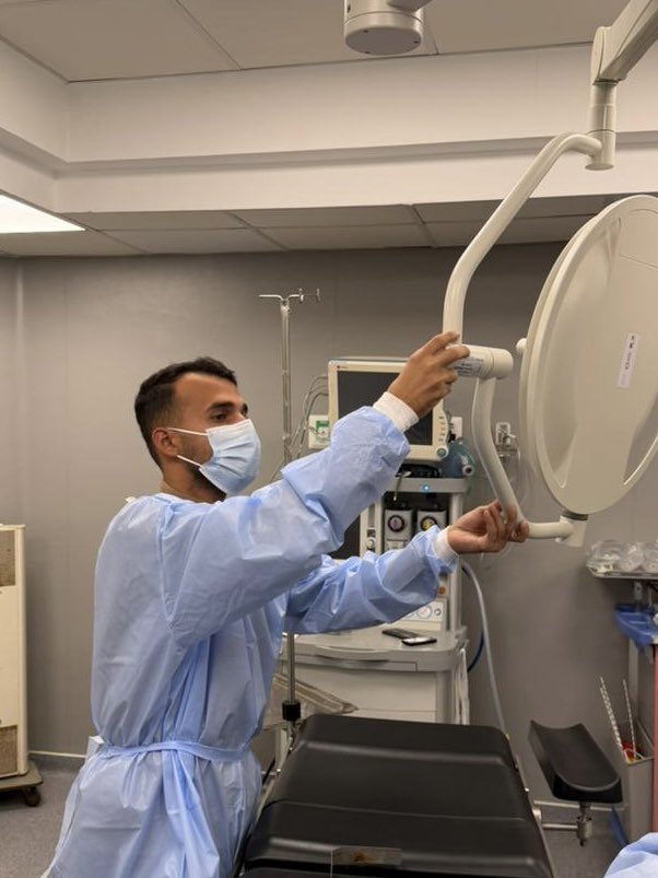 oday_jabour's tweet image. Today we brought an operating room back to life.

And there is a patient who had a successful operation