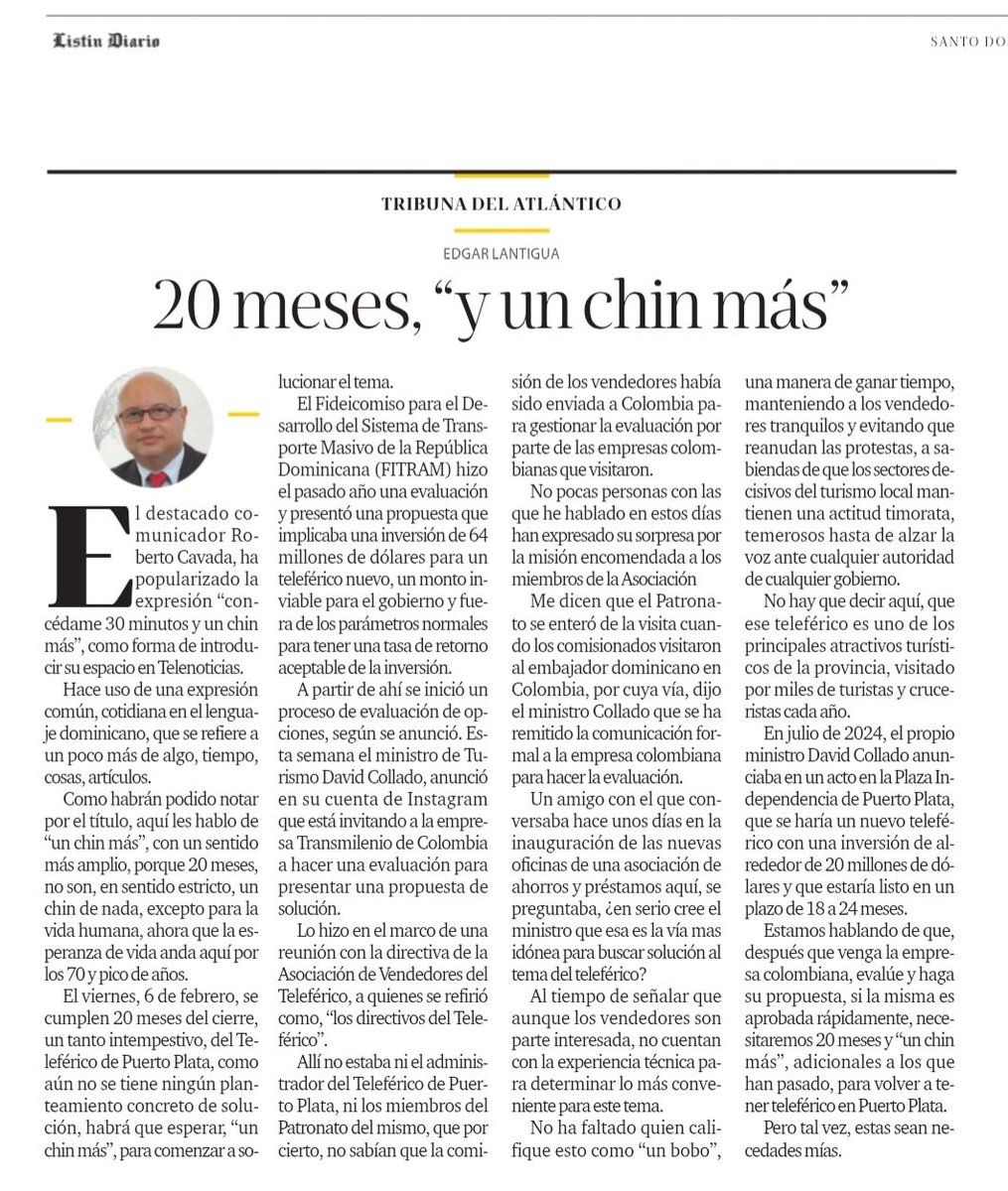 Tribuna del Atlántico

20 meses, “y un chin más"

listindiario.com/puntos-de-vist…
