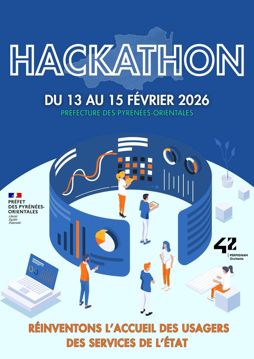 Image de Préfet des Pyrénées-Orientales - #Hackathon 🚀 Étudiants, apprenants ou professionnels du développement informatique, de la data, du 