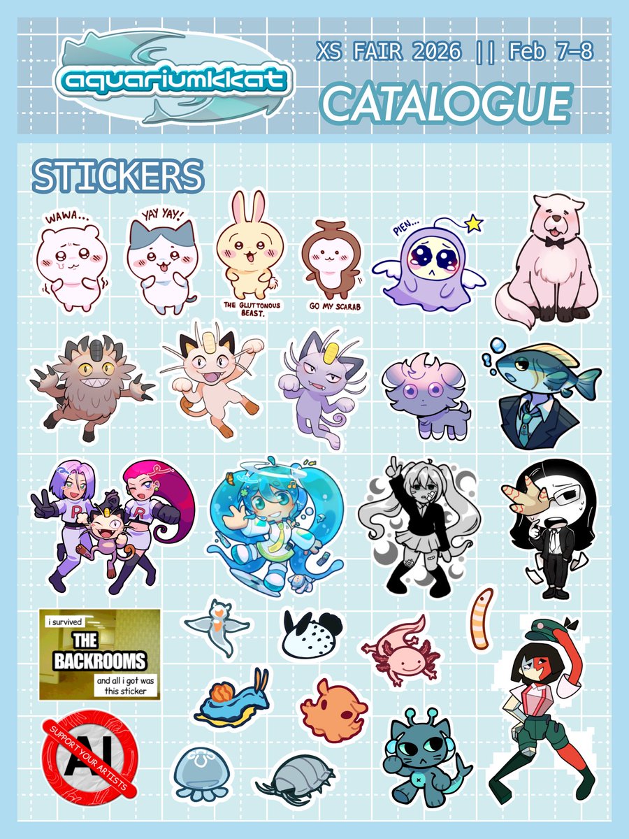 aquariumkkat's tweet photo. 🎏 Xavier School Fair 2026 Catalogue!!

first time boothing this weekend, come drop by 🫧 https://t.co/x1IuAqm9Ry