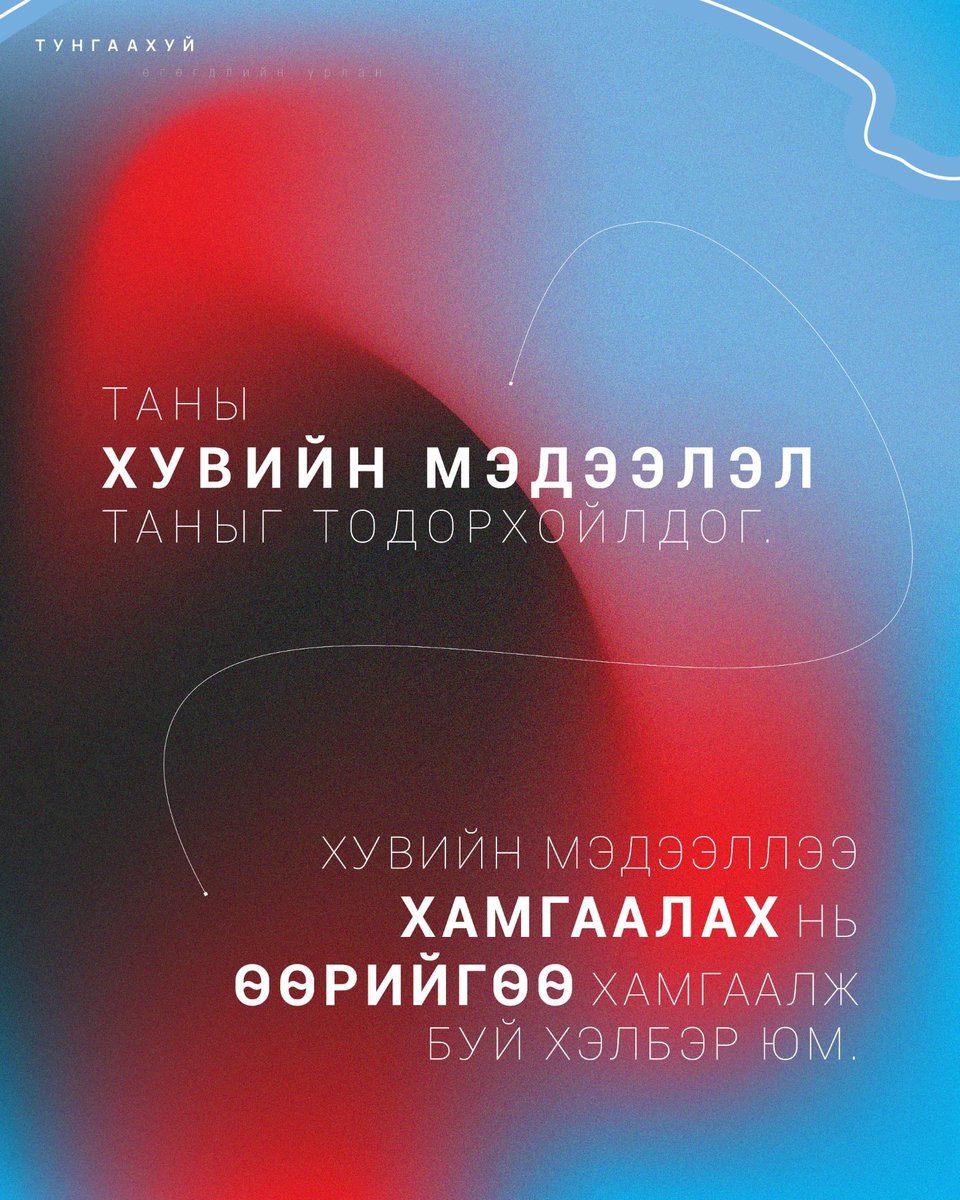 Тунгаахуй өгөгдлийн урлан / Tungaahui Data Studio tweet media