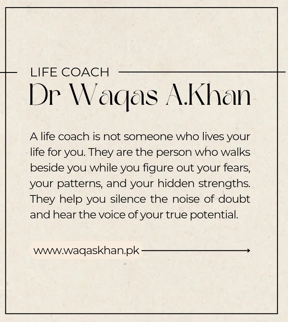 drwaqaspak's tweet image. If you are struggling with personal issues, stress, or confusion in life, I offer professional life coaching to help you gain clarity and confidence.
📌 Paid sessions available — contact me to book your session.”  Contact No: 03009119779

#lifecoach #DrWaqasAKhan #LifeCoaching