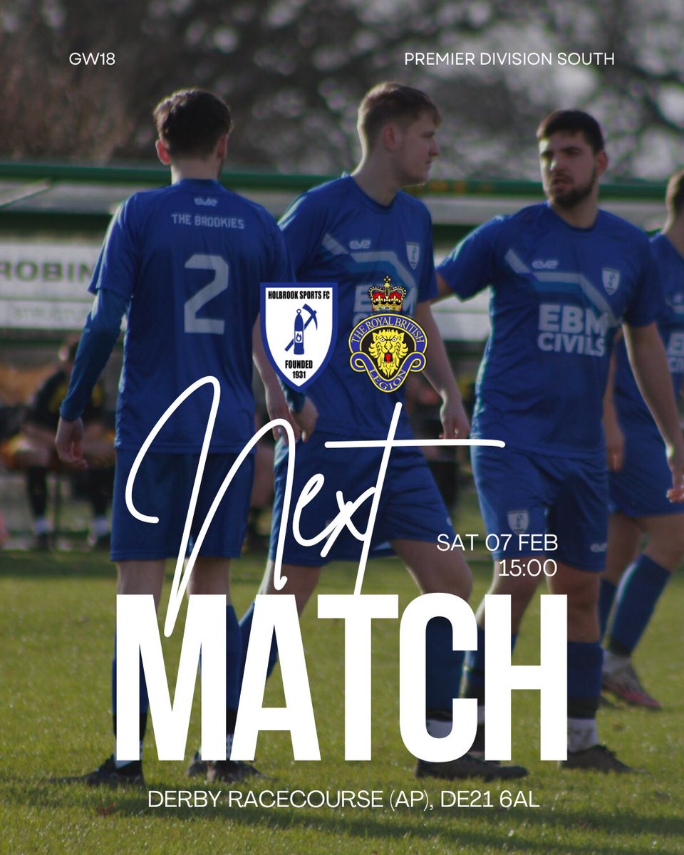 holbrooksports's tweet photo. Due to Shaw Lane currently being in an unplayable state, we have relocated our fixture this Saturday vs @mickleoverrblf1 to Derby Racecourse! 💙

We look to build on our big win last weekend! 🤍

#VivaLaBrookies 🔵⚪️🔵⚪️🔵⚪️🔵 https://t.co/3DaI4yXsib