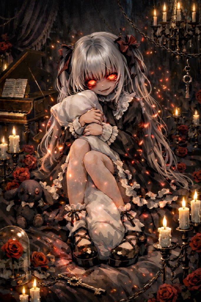 AIchan_lovelyAI アイちゃんさん、皆様、こんばんは🌙 今日はゴスロリ