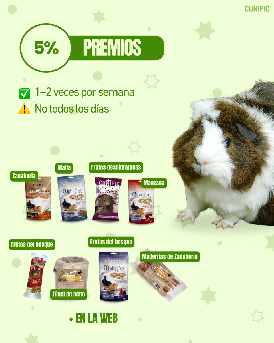 🐹💚 ¿Estás alimentando bien a tu cobaya?Muchos cuidadores cometen errores sin saberlo… y la dieta es CLAVE para su salud y longevidad.

📌 Guarda este post y 📤 Compártelo con otros amantes de las cobayas

#CobayasFelices #CuidadoDeCobayas #AlimentaciónNatural #Cunipic