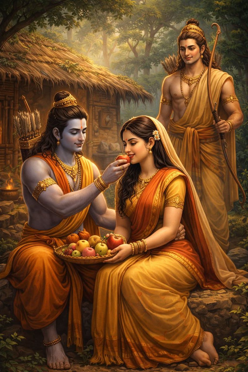 वनवास के कठिन समय में भी प्रेम, सेवा और मर्यादा की मिसाल हैं श्रीराम।
कंद-मूल में भी सुख और त्याग में भी आनंद। 🌿🙏
जय सियाराम 🌺🔱