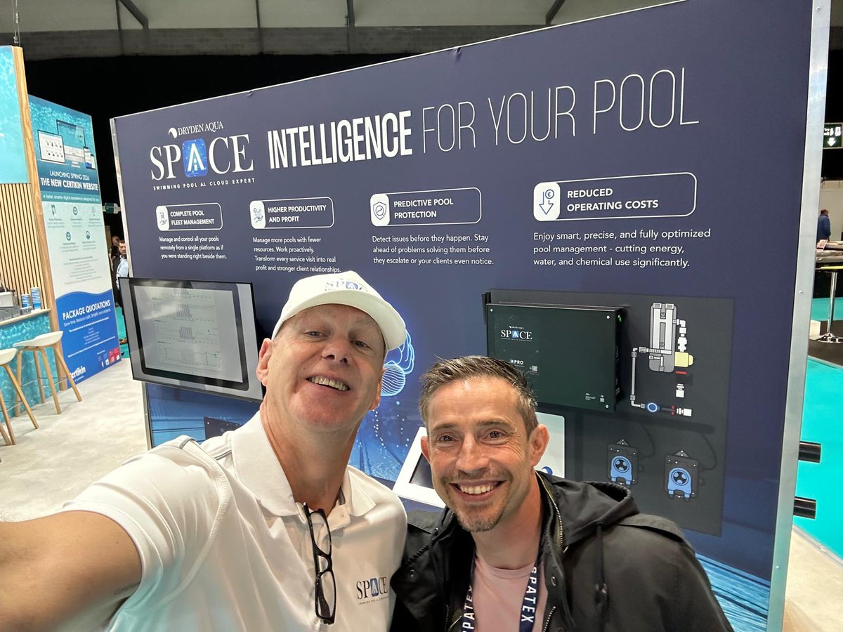 Water_Technics's tweet photo. Great to Catch up With Jimmy @SPATEX_show 
Jimmy was promoting the new Space Program!
from @drydenaqua https://t.co/2AWoqqRztk