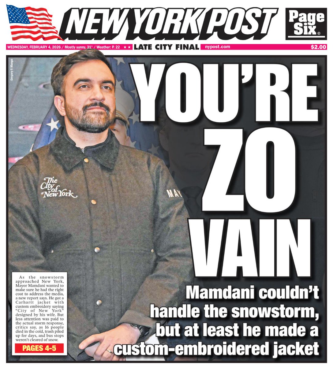 I still can't believe that NYC voted for this clown 👇