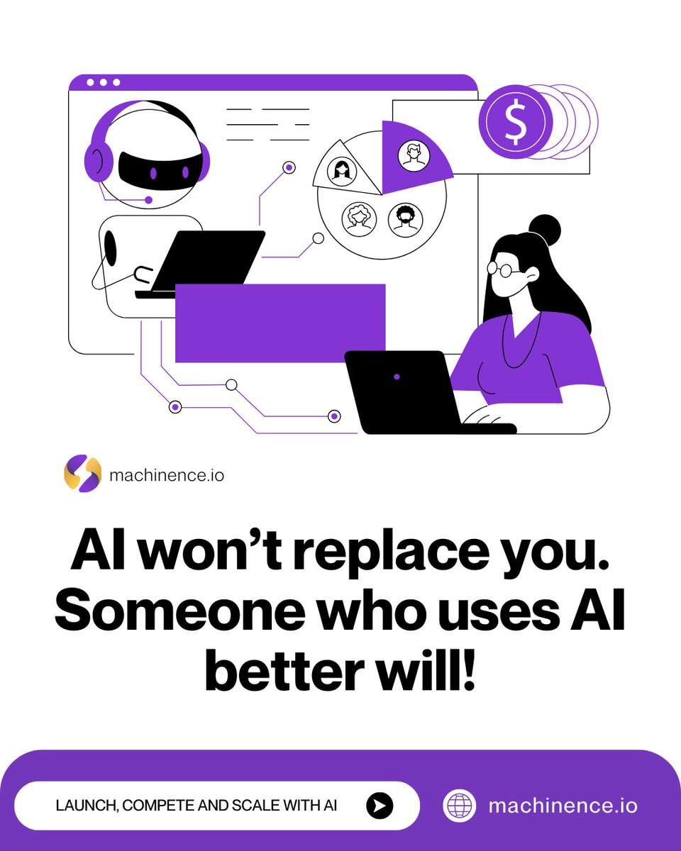 Most roles aren’t disappearing.
They’re being reshaped.

The advantage is shifting from:
“Who works the hardest?”
to
“Who decides faster and uses tools better?”

AI is becoming the new calculator.
The people who learn it win.

#AI #FutureOfWork #startup #leadership