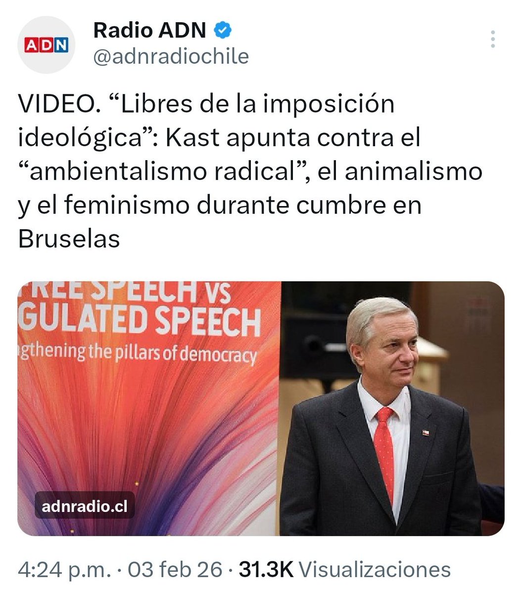 - Kast: no puedo hablar de nada porque Chile está en emergencia
- Also Kast: me voy a mi congreso fascista a hablar estupideces