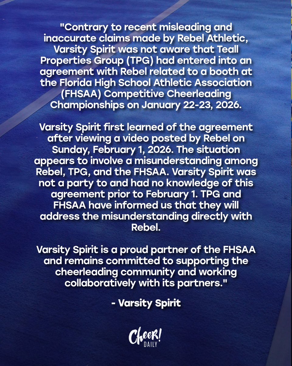 Cheer Daily tweet media