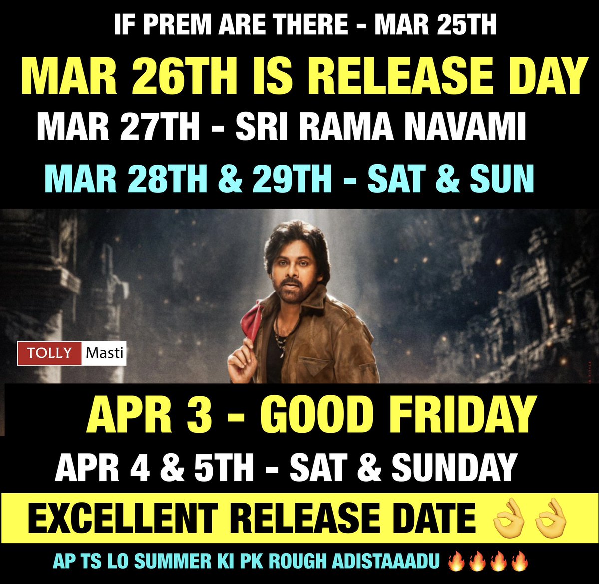 tollymasti's tweet photo. Pk will show his Rampage 🔥🔥

#UstaadBhagatSingh #Pawankalyan #Tollymasti @tollymasti #HarishShankar @harish2you https://t.co/1WofLdKHp9
