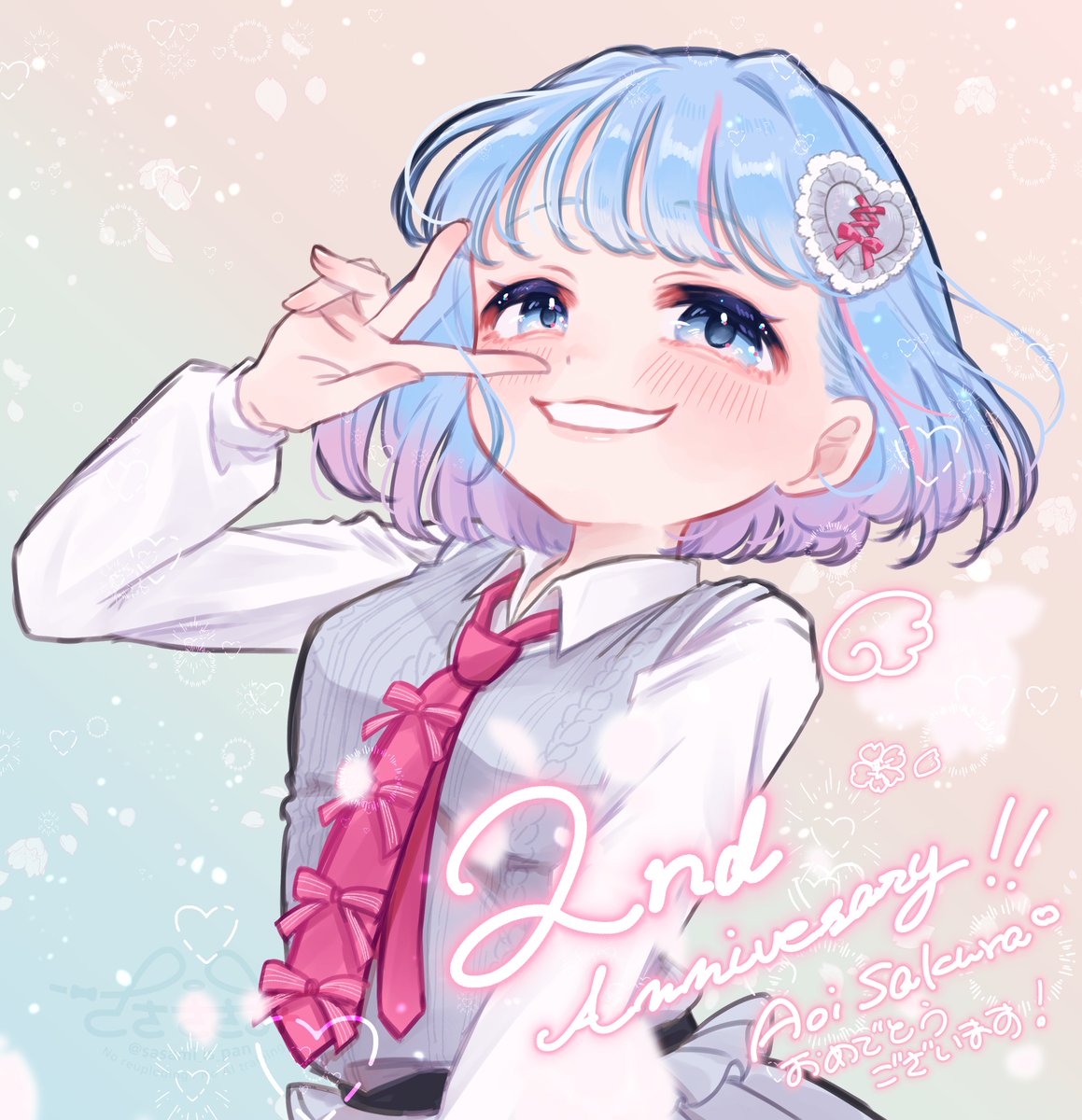 2周年おめでとうございます🌸 #咲くArt