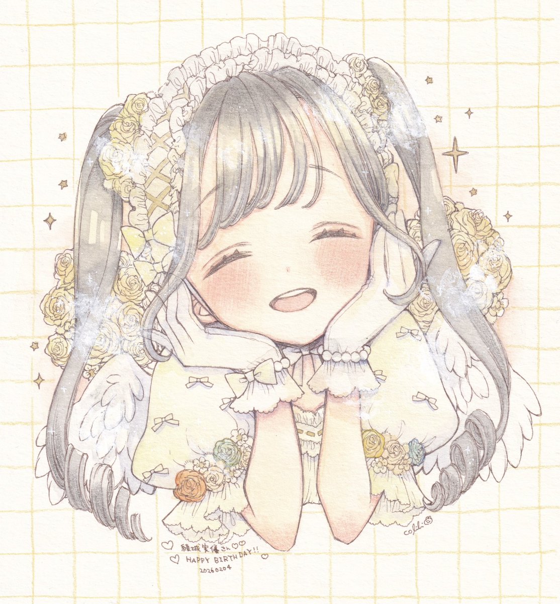 綾城実優さん(<a href="/ayashiro_miyuu/">綾城実優🏯</a>)の生誕ライブにお伺いしてきました～🙌✨
先日の個展のBGM『Welcome my house』の生歌唱聴けて嬉しかった…！🎀🎀

お祝いイラストお贈りしました🍀
綾城さんお誕生日おめでとうございますー！✨✨