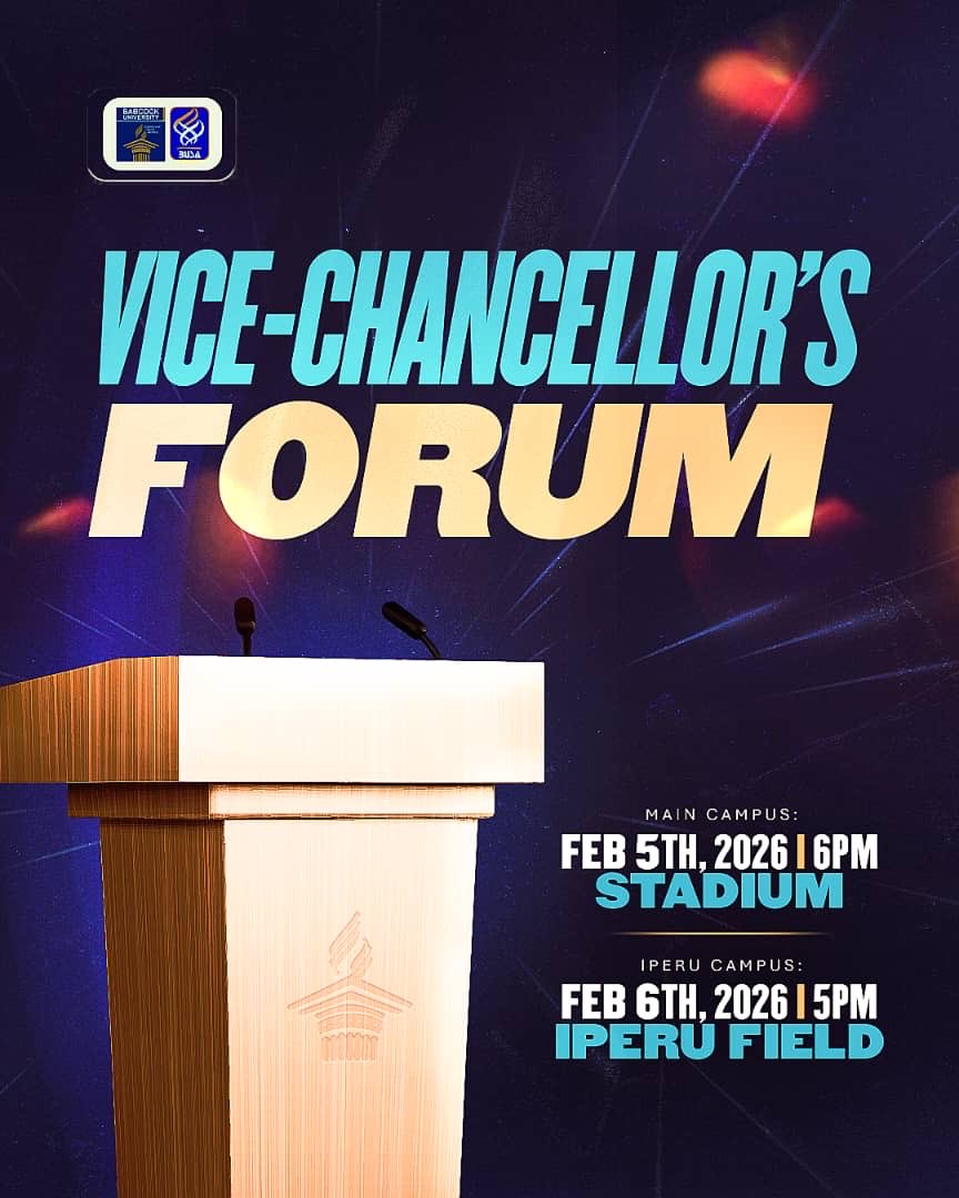 The Vice-Chancellor’s Forum will hold at the Main Campus on the 5th of February and at Iperu Campus on the 6th of February

This forum will allow students to directly articulate concerns and engage management without intermediaries.

All students are encouraged to be present.