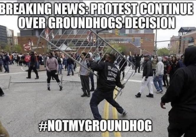 Happy Hump day. I hope everyone has a wonderful day. The democrats and the left have found their newest protest. Finally something to protest with merit. Nobody wants 6 more weeks of winter. Impeach Punxsutawney Phil