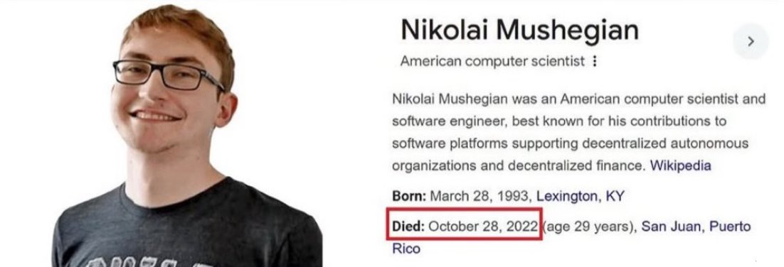 Este chico, tuiteó que iban a matarlo por revelar que la CIA, el Mossad y una élite dirigían una red de ped***stia.

Pocas horas después, apareció muerto.