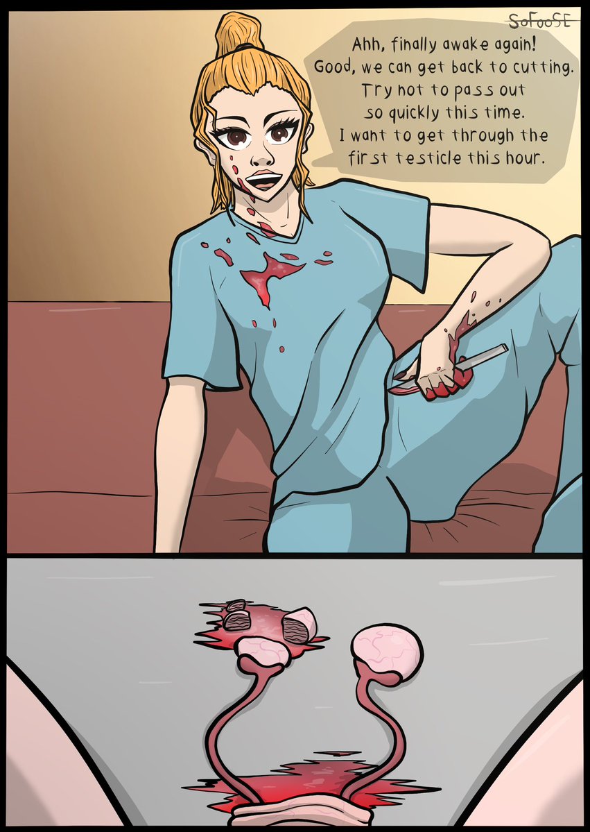 Testicular Malpractice (gore warning)

If you like my art, consider supporting me at the following links.   

Early access, voting, commissions and more: subscribestar.adult/sofoose
comics: sofoose.itch.io