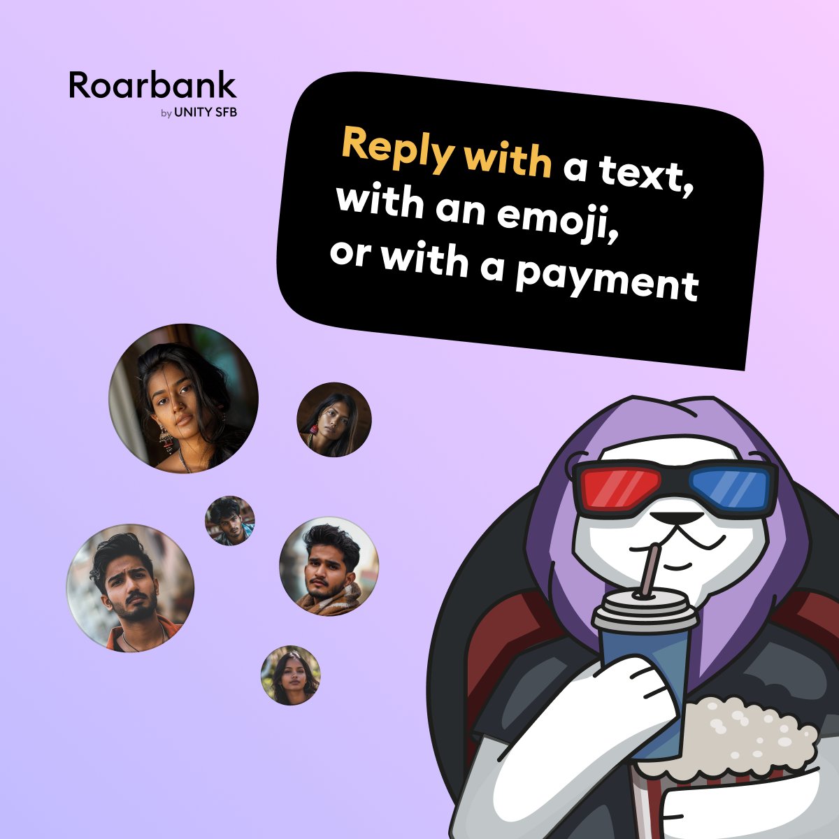 Received a payment?
Do not leave them hanging.
So not cool. So not Roar. #JoinTheRoar #Roarbank #RoarNow
