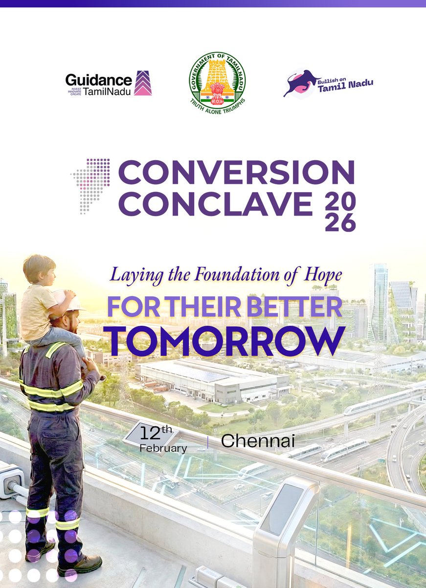 Because Their Tomorrow Can’t Wait.”
 In the last few years, Tamil Nadu signed historic MoUs.
We have been, and will continue, moving from commitment to concrete outcomes. It is about turning promises into a future our children can see.

#BecauseTomorrowCantWait