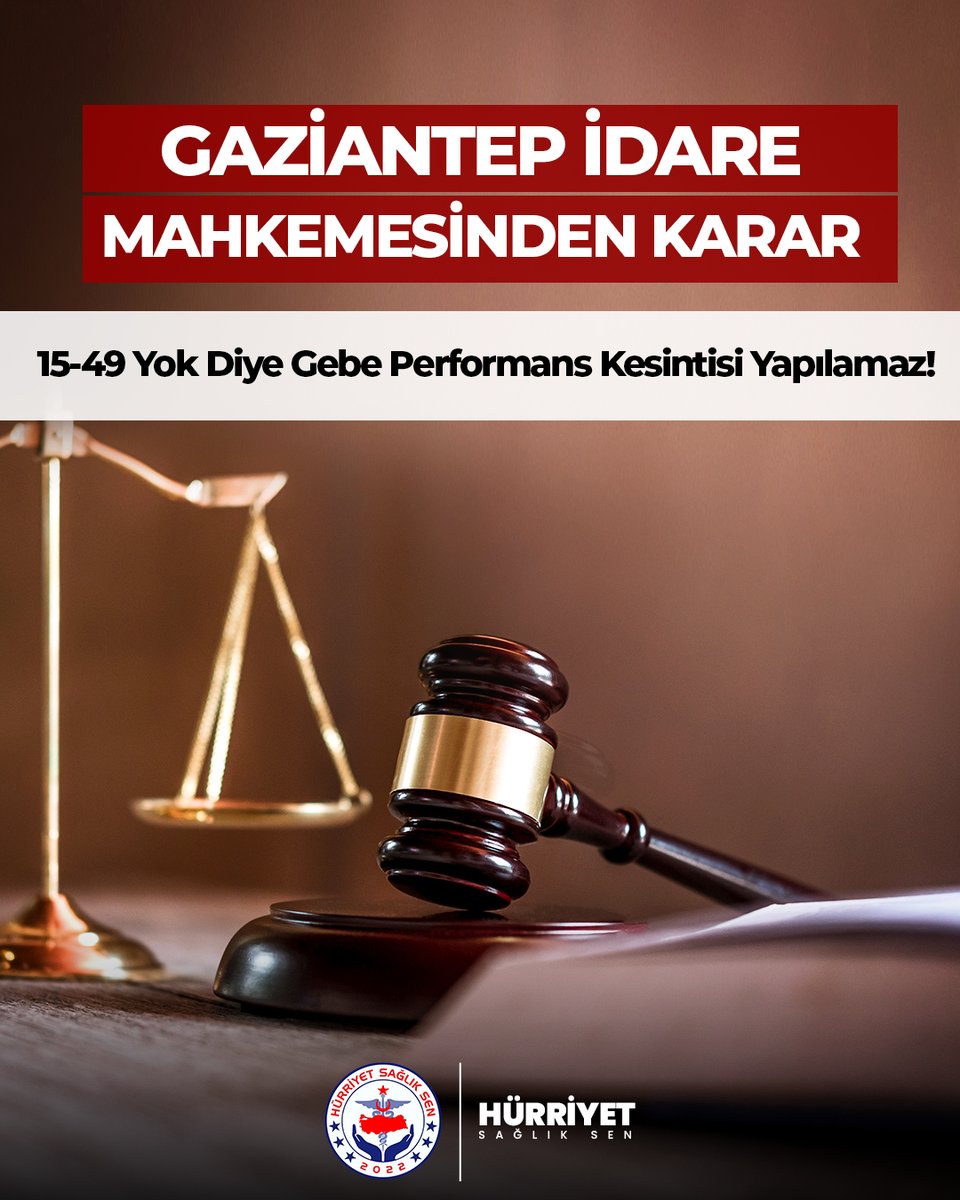 HÜRRİYET SAĞLIK-SEN olarak; aile hekimleri ile aile sağlığı ebe ve hemşirelerinin hak mücadelesinde önemli bir dava daha KAZANILMIŞTIR.

Gebelik tespiti hastanede yapılmasına rağmen, ilgili hastane tarafından mevzuatta öngörülen sürede aile hekimine bildirim yapılmaması