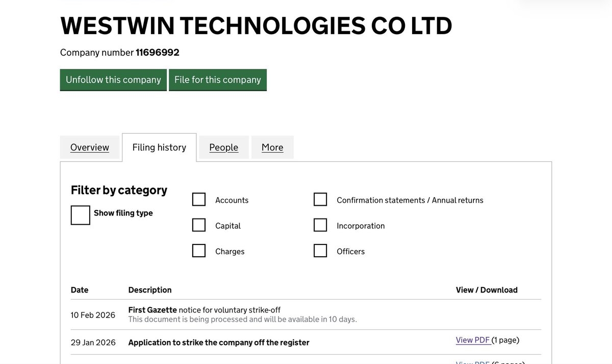nw_nicholas's tweet image. Another company being struck off by Churchwarden Bill