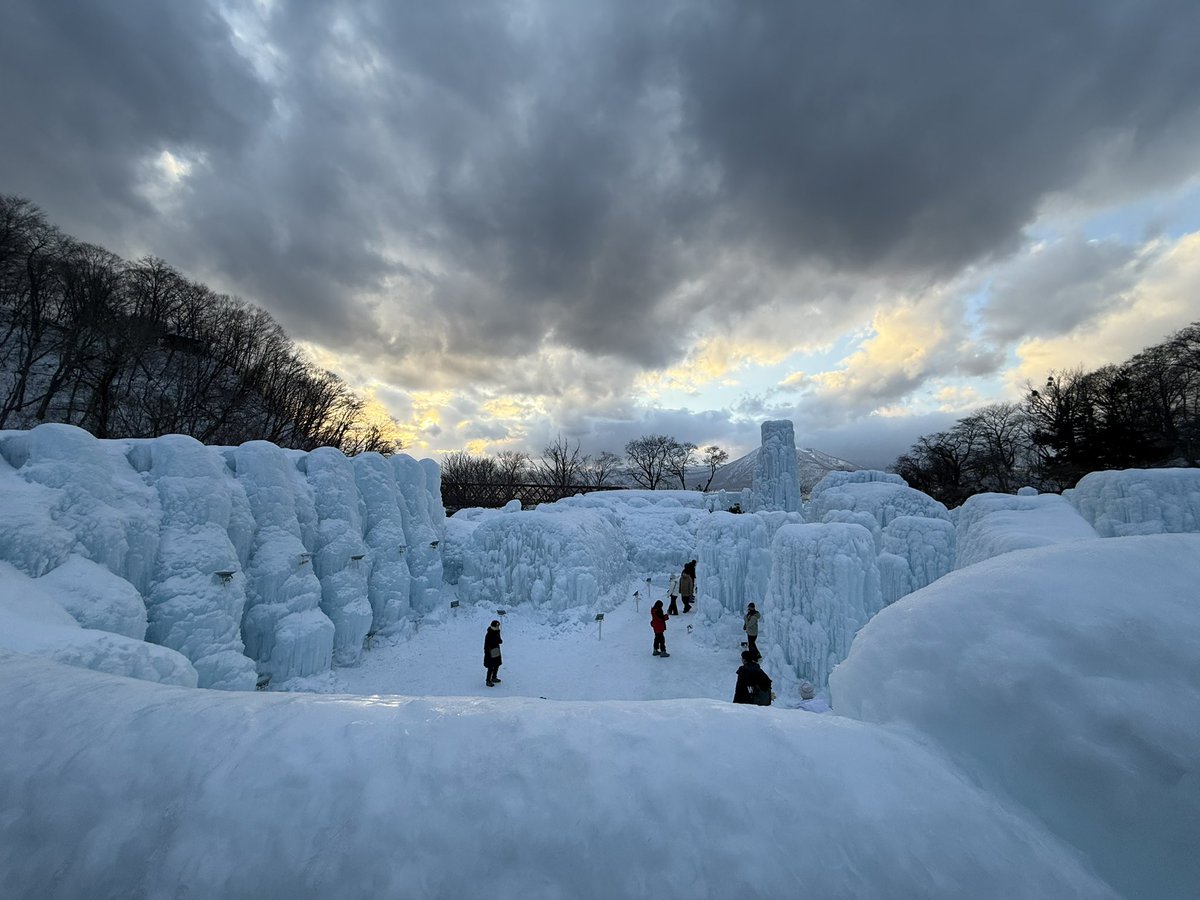 支笏湖氷濤祭りに来ました