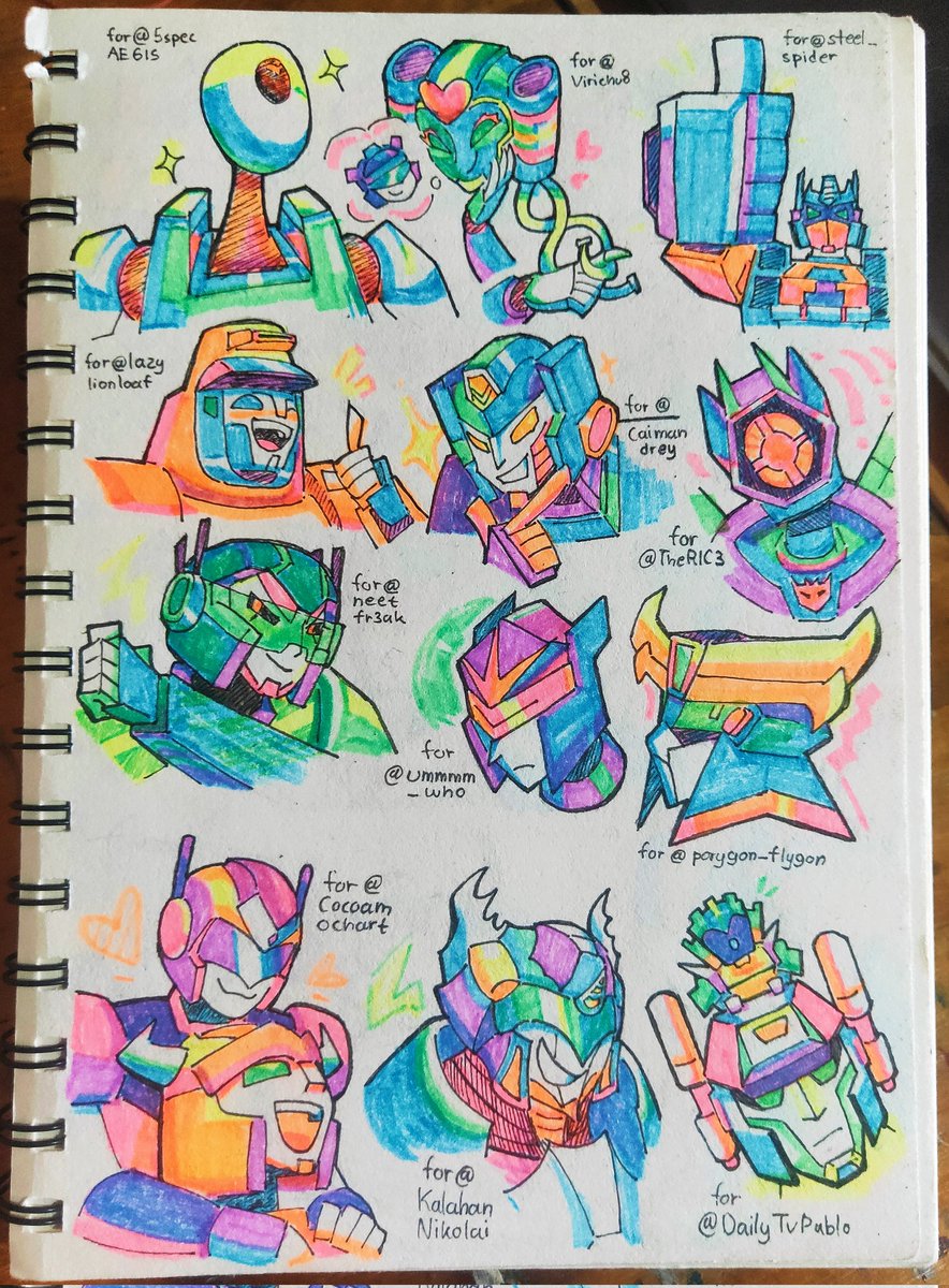 the_silly_prime's tweet photo. TRANFORMERS JANUARY SKETCHBOOK!!!! (2/2)

THANK YOU FOR FILLING MY FIRST MONTH!!💯✨🎉 https://t.co/eOcS3LSiUV