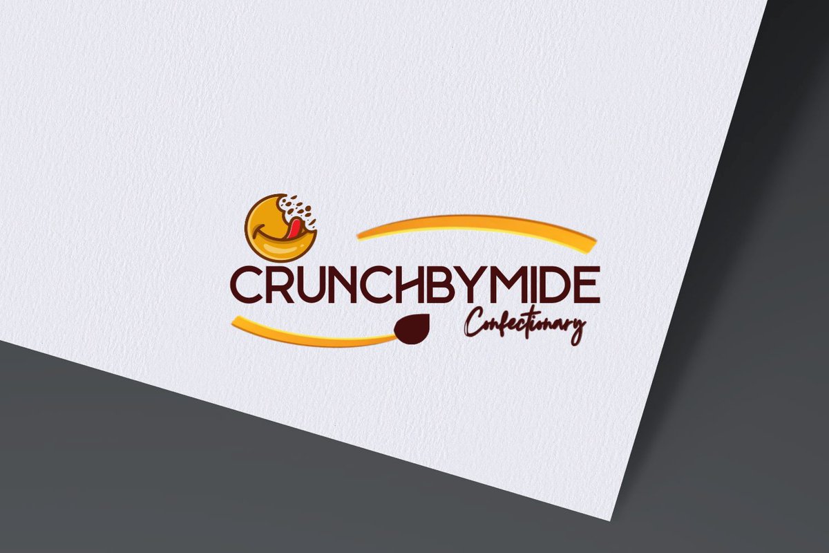 favour62033's tweet image. Fresh brand identity delivered: CRUNCHCHBYMIDEDE

Confectionery Logo concept: 
A joyful bitten treat with flying crumbs, fused into a dynamic golden swoosh that screams crunch. Multiple variations ready for packaging, socials, &amp;amp; more.  Bringing the crunch to life #GraphicDesign