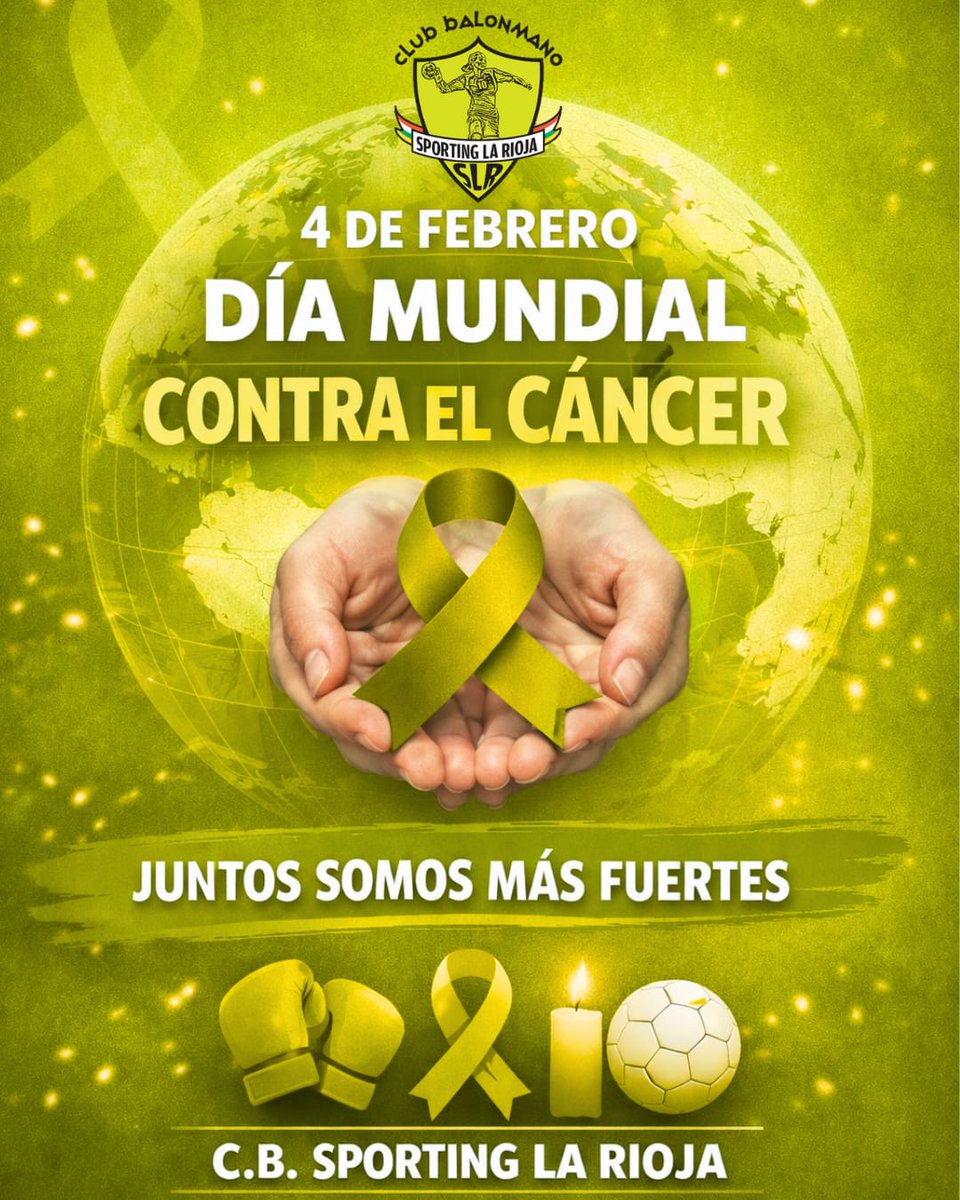 BMSportingLR's tweet image. 🎗💚 4 de febrero | Día Mundial contra el Cáncer
Desde el C.B. Sporting La Rioja apoyamos a quienes luchan, recordamos a quienes ya no están y reclamamos más investigación como motor de esperanza y futuro.

#elsimboloquehumaniza
#DiaMundialContraelCancer
#SienteSporting💚💛